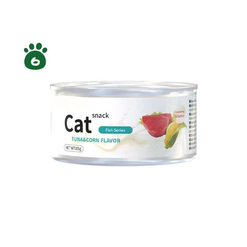 Factory Direct OEM/ODM 85g Canned Wet Food for Cats &amp; Dogs, Tuna &amp; Carrot Recipe, High Protein, Custom Logo Accepted