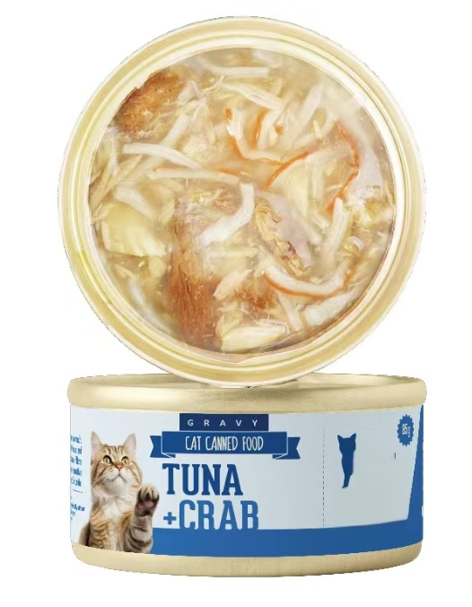Wholesale 85g Fresh Meat Cat Canned Food Tuna &amp; Snapper Recipe OEM/ODM Private Label Supported Factory Price