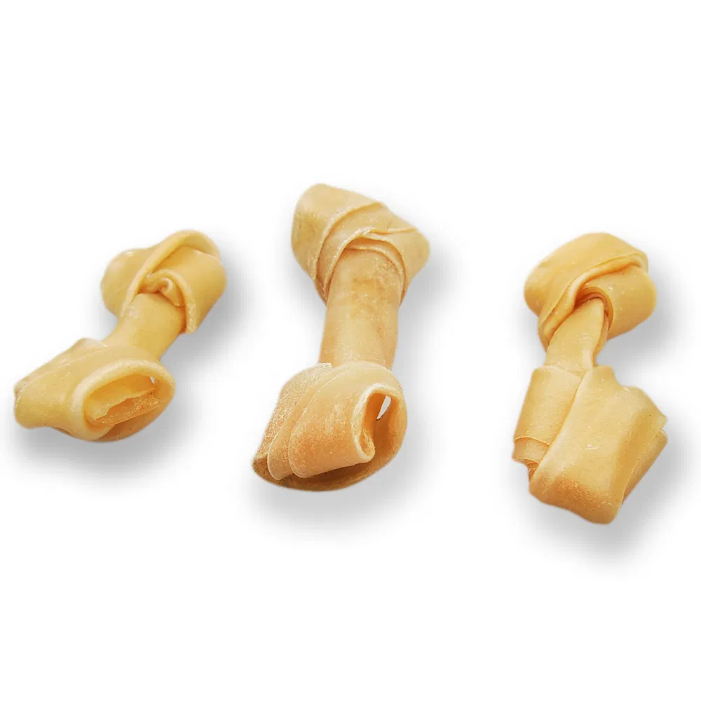 Rawhide Knotted Bones Dog Treat Private Label Pet OEM Supplier
