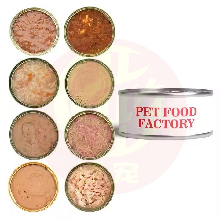 Wholesale Pet High Protein OEM Raw Meat Wet Cat Food Main Course Cans