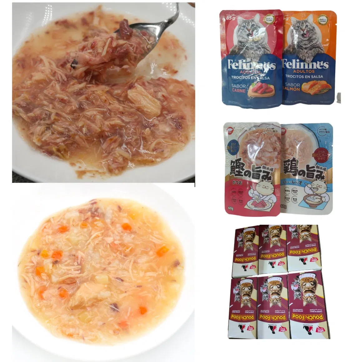 Customized Pouch Wet Pet Food Dog Treats Chicken Fish Cat Snacks Products