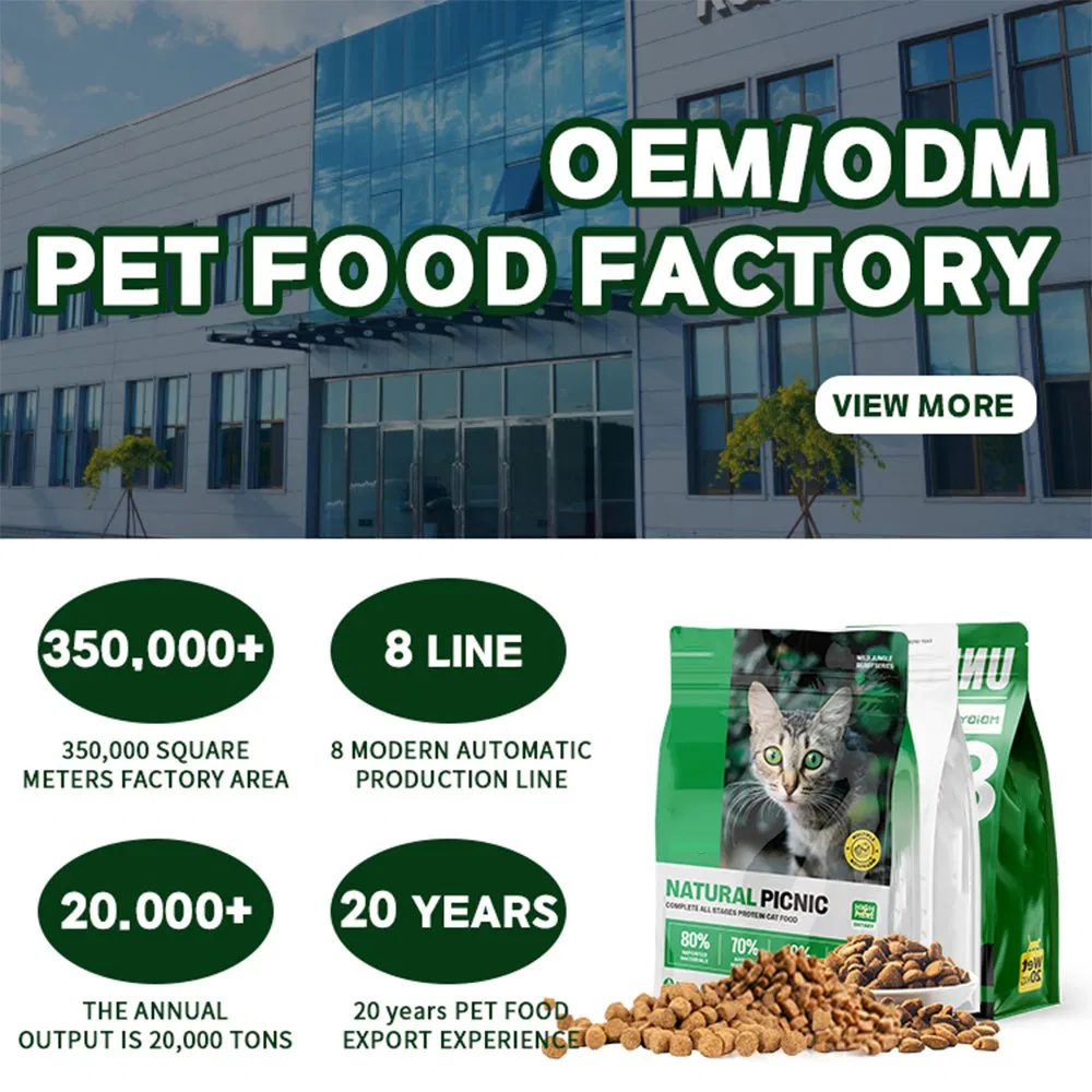 Bag Packed All Natural Custom Packaging High-Quality Pet Supply High Protein New Product Launched Pet Dry Cat Food