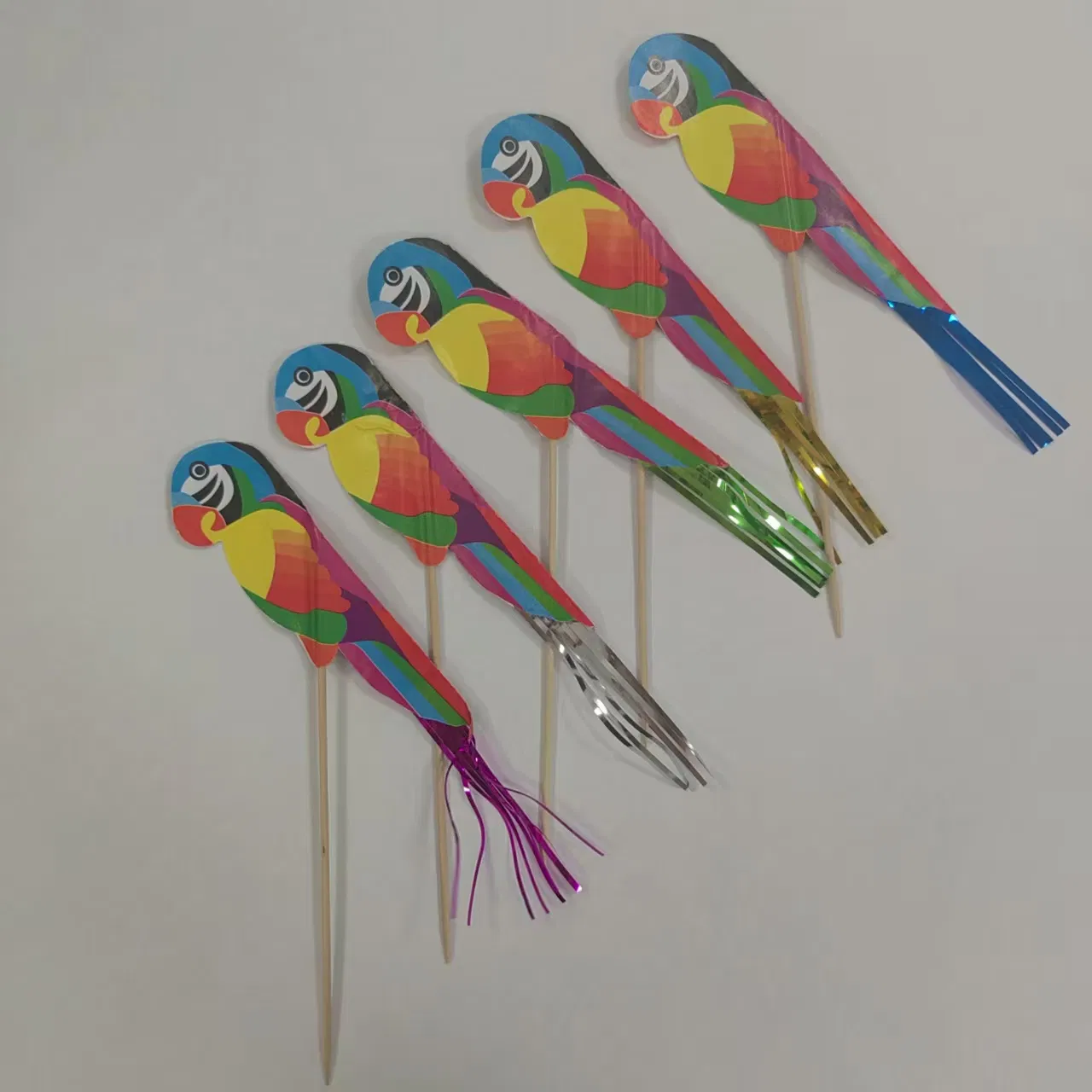 Eco- Friendly Parrot Tassel Cake Party Decoration Topper