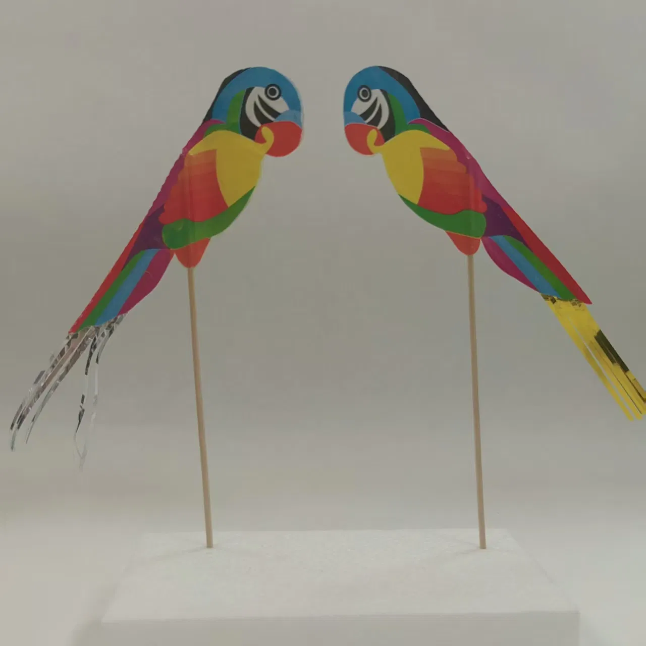 Eco- Friendly Parrot Tassel Cake Party Decoration Topper