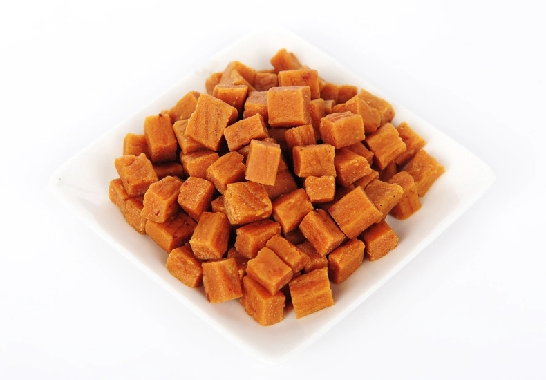 Chewing Snack Squared Shaped Pieces Chicken Flavor Pet Food Dental Treats