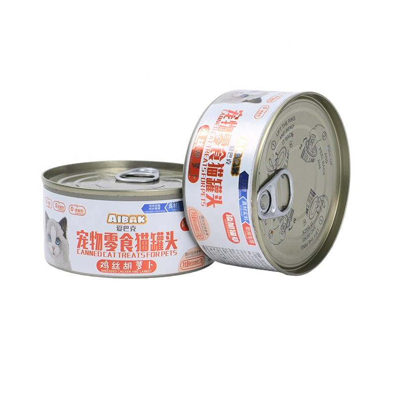 OEM Hot Selling Premium 170g Organic Tuna Canned Food Cat Wet Food Cat Treats Pet Food Pet Treats