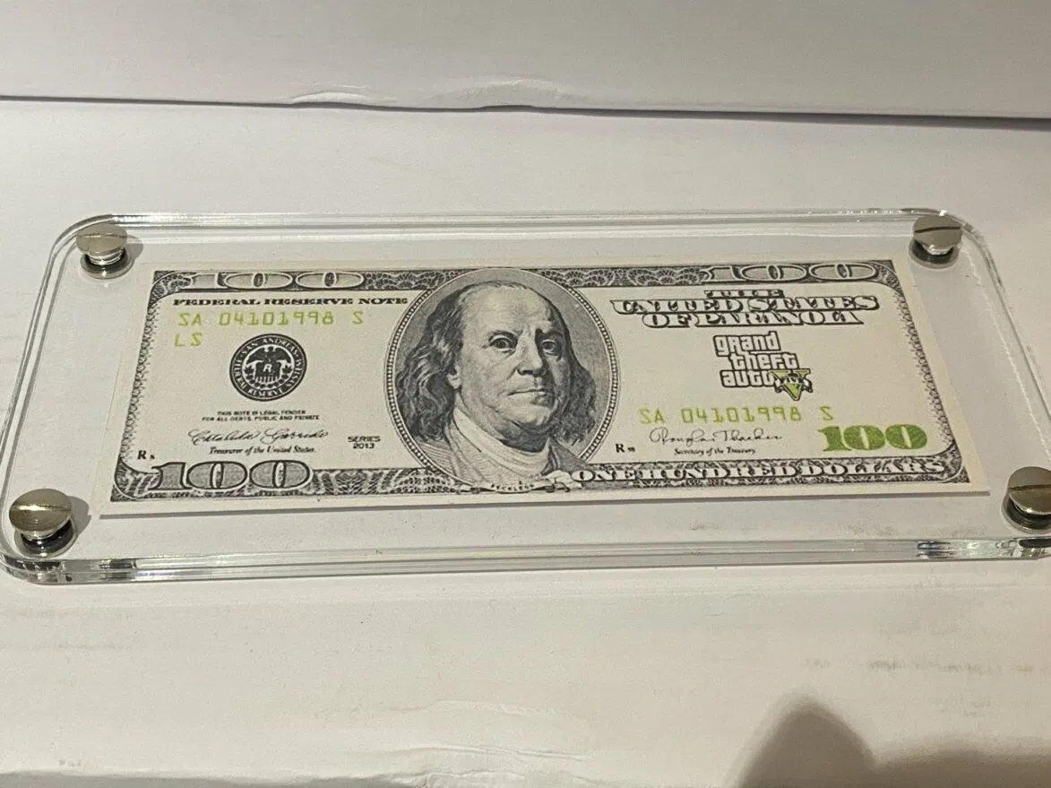 ISO BSCI Factory Wholesale Custom Acrylic &nbsp;Banknotes Display