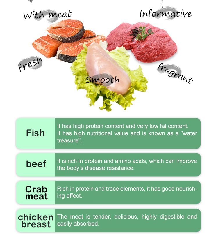 High Protein Wet Food in Can for Cats Dogs Tuna Carrot Flavor, 100% Natural Meat, Skin &amp; Coat Health, 2 Years Shelf Life