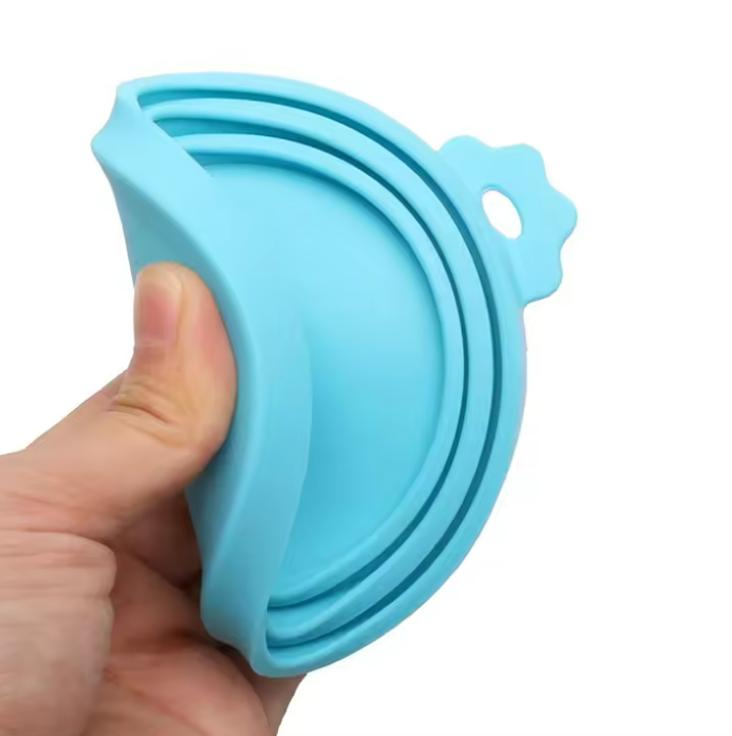 Portable Silicone Canned Lid Pet Food Cover Toppers Silicone Cat Dog Pet Food Can Cover Lid Can Cover