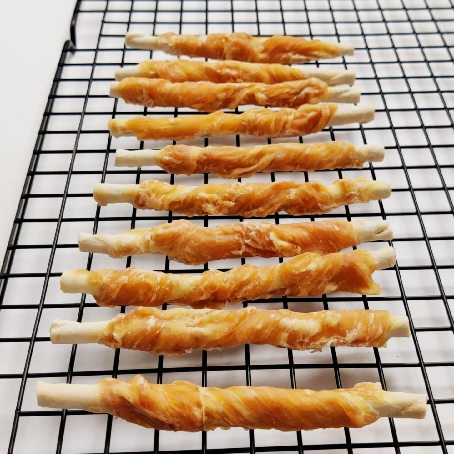 Dry Chicken Wrapped 5' Rawhide Rolls Dog Chews Treats Pet Food