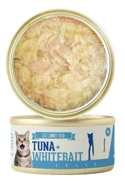 Wholesale 85g Fresh Meat Cat Canned Food Tuna &amp; Snapper Recipe OEM/ODM Private Label Supported Factory Price