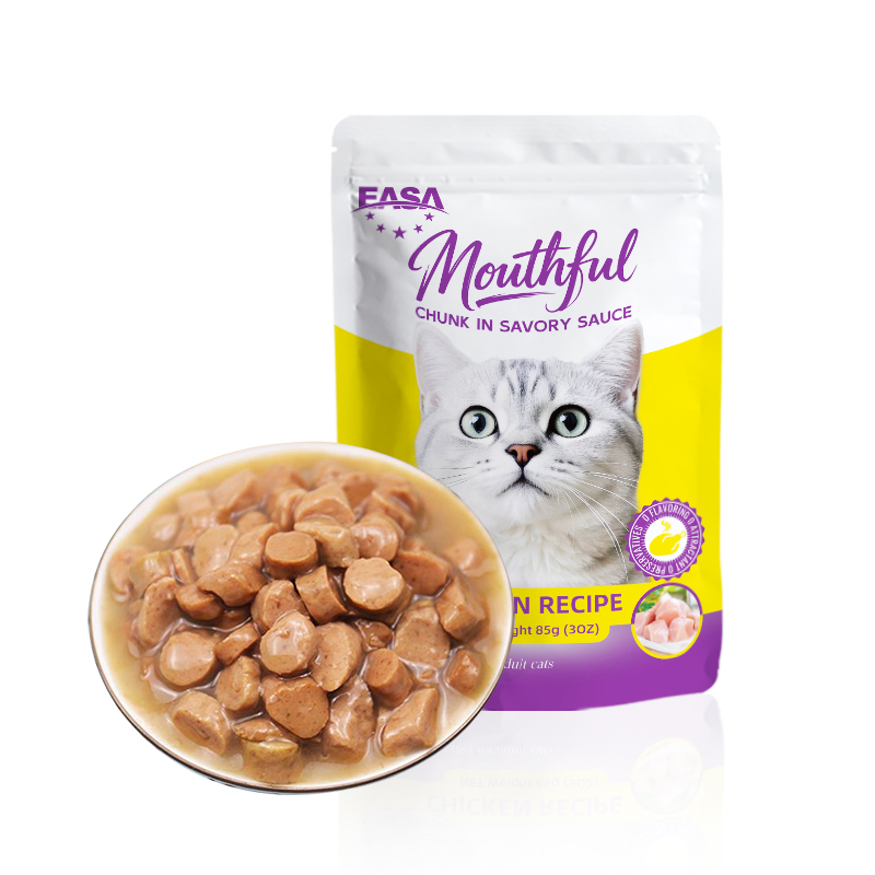 New Arrival Chunk in Savory Sauce Palatable Wet Cat Food Pet Food All Life Stages Organic Healthy Protein Rich Leisure Snack Best Sellers Factory Wholesale
