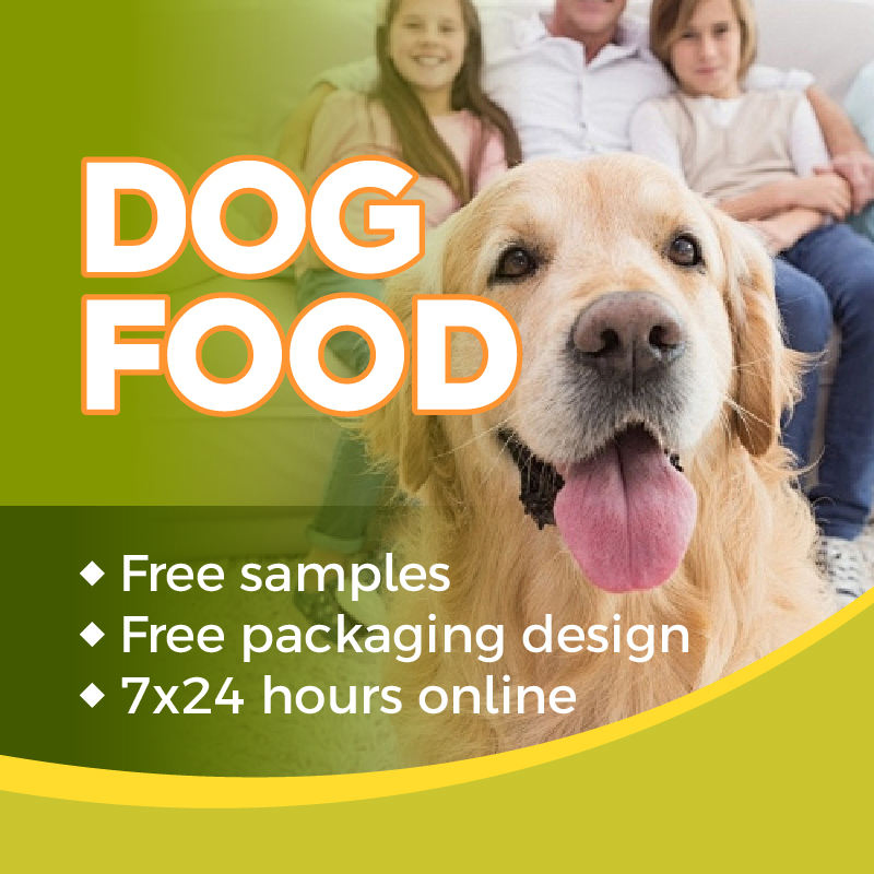 Free Sample Custom Flavors Shapes Protein Content 18% -45% All Age Dry Pet Dog Food