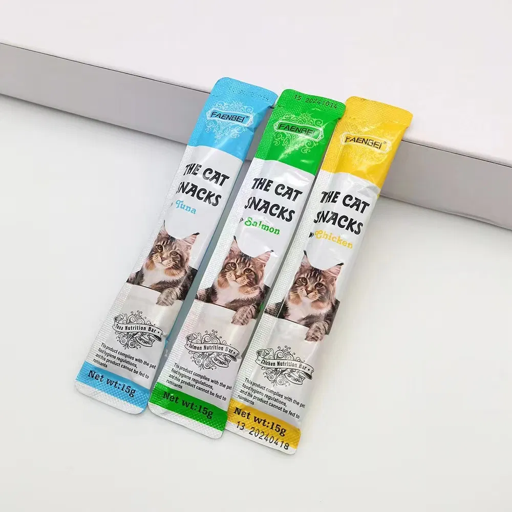 Factory Hot Selling Faenbei Pet Wet Food Cat Creamy Sticks 15g