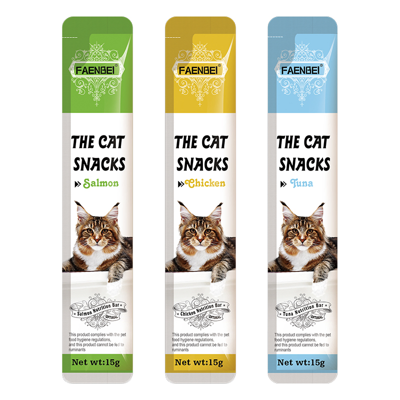 Factory Hot Selling Faenbei Pet Wet Food Cat Creamy Sticks 15g