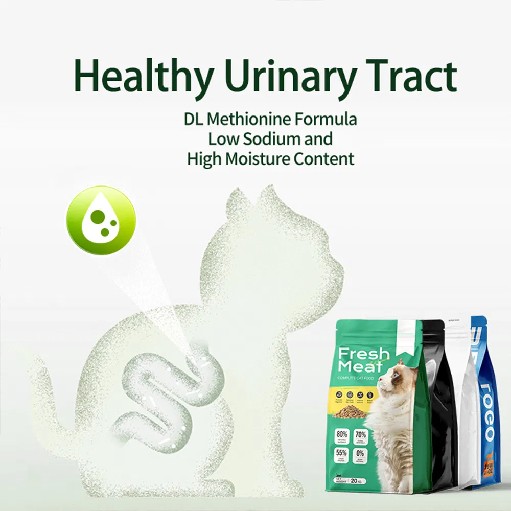 10kg High Protein Pet Food Raw Chicken Flavors Fish Shapes All Age Cat Dry Food OEM Cat Food Factory