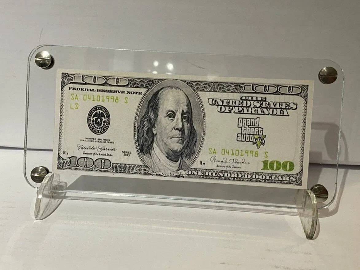 ISO BSCI Factory Wholesale Custom Acrylic &nbsp;Banknotes Display