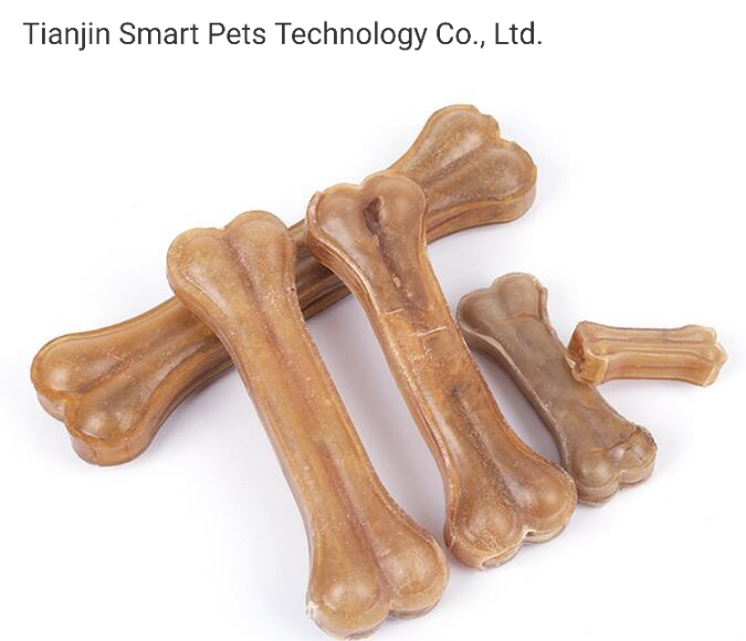 Factory Wholesale Rawhide Natural Color Pressed Bone Cat Dog Pet Chews Food