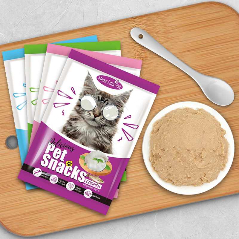 Pure Natural Creamy Mousse Makanan Kucing Pet Snacks Pouch Cat Treat Food