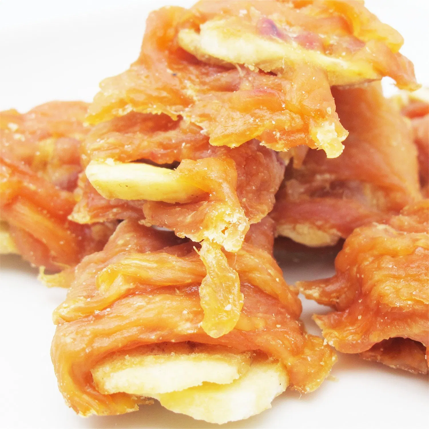 Fresh Fruit Organic Meat Decilious Healthy Dog Treat Dried Chicken Wrap Banana Cat Snack Pet Healthy Food