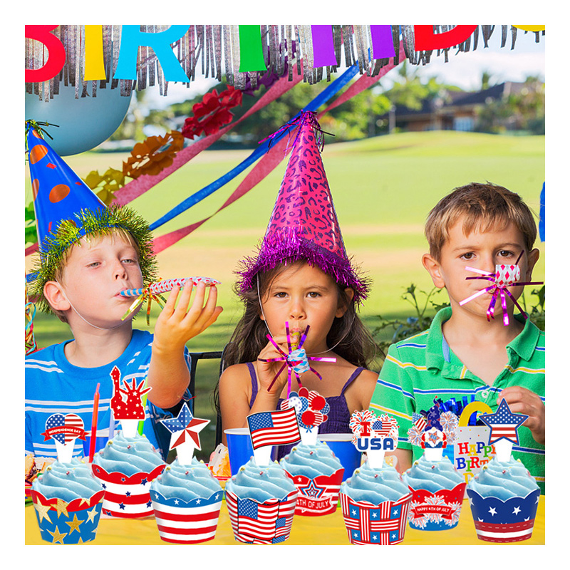 Independence Day Party Supplies Cake Decoration Party Holiday Cake Topper