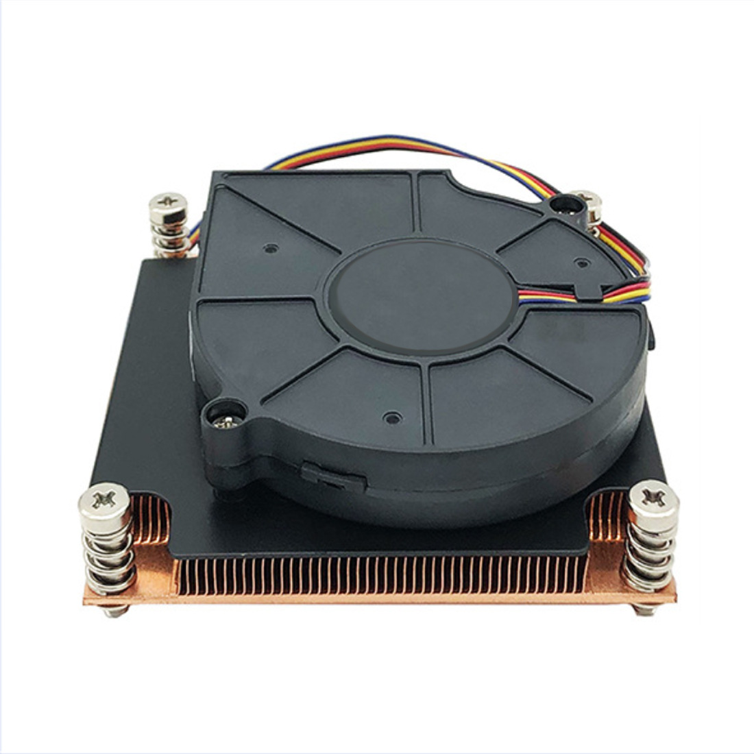 Heat sink LGA115X-1U3E 110W square motherboard copper heat sink 1150 1151 1155 1156 1200 server CPU fan heat sink