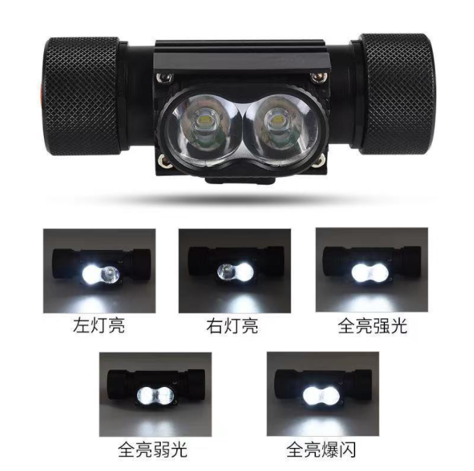 China High-Quality Mini Rechargeable High Power Multi-functional Outdoor 2 In 1 Bicycle Light And Headlamp for Outdoor Suppliers, Products