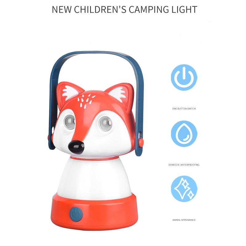 China Leading  Portable Cute Animal Shape 3AA Battery powered Camping tent light with handle   Suppliers, Product