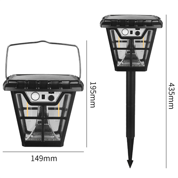 China High-Quality Waterproof  Solar Outdoor Lights with Clear Glass, LED Edison Bulbs Decorative Wall Lantern with Hooks, No Wiring Required, Manufacturer, Factories