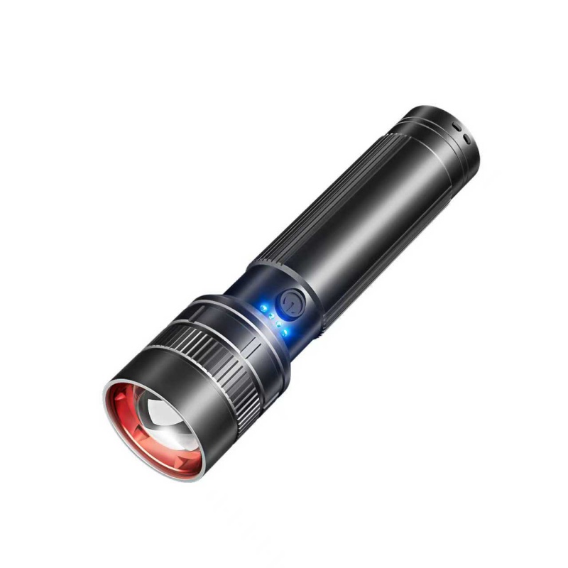 China Best Rechargeable Handheld Led Protable Emergency Aluminum Flashlight With Battery 18650 for Outdoor Night Vision Factory, Products