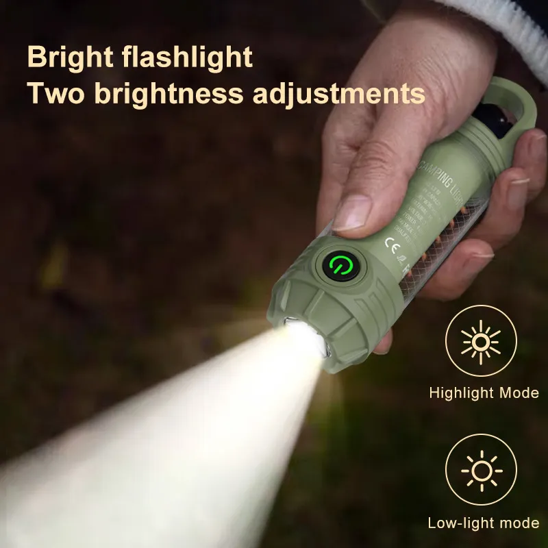 Wholesale Mini multi-functional rechargeable portable camping light with hook for outdoor  Manufacturers, Exporter