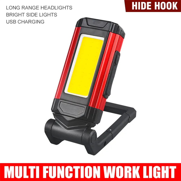 China Best Multifunctional Type-C charging Power Bank COB Work Light With Adjustable Stand Magnetic Base Hook Suppliers, Factory