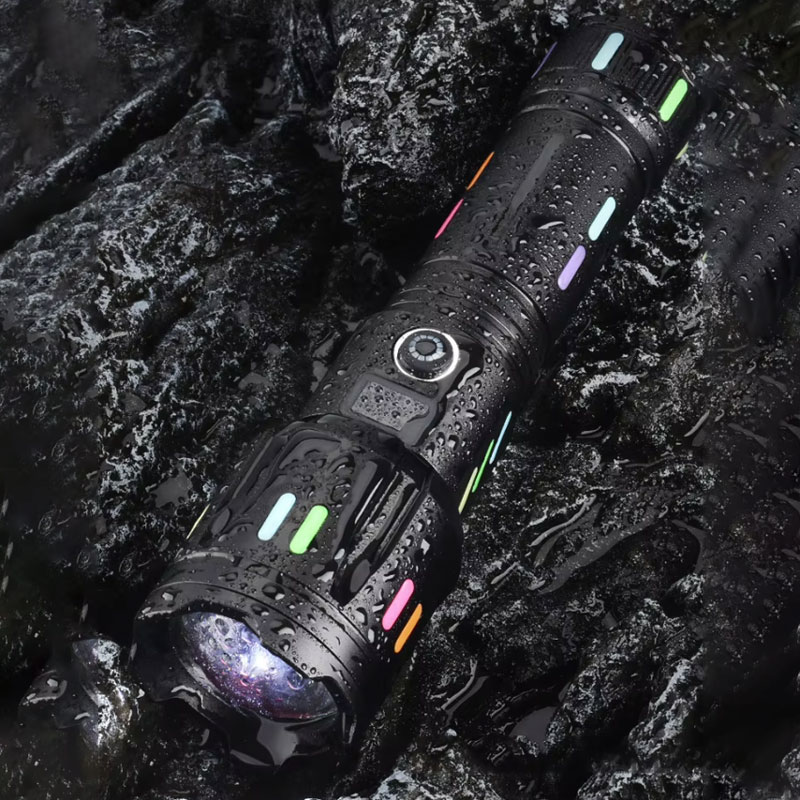 High-Quality High Lumen Rechargeable Waterproof Aluminum Spotlight Flashlight for outdoor activities Supplier, Exporters