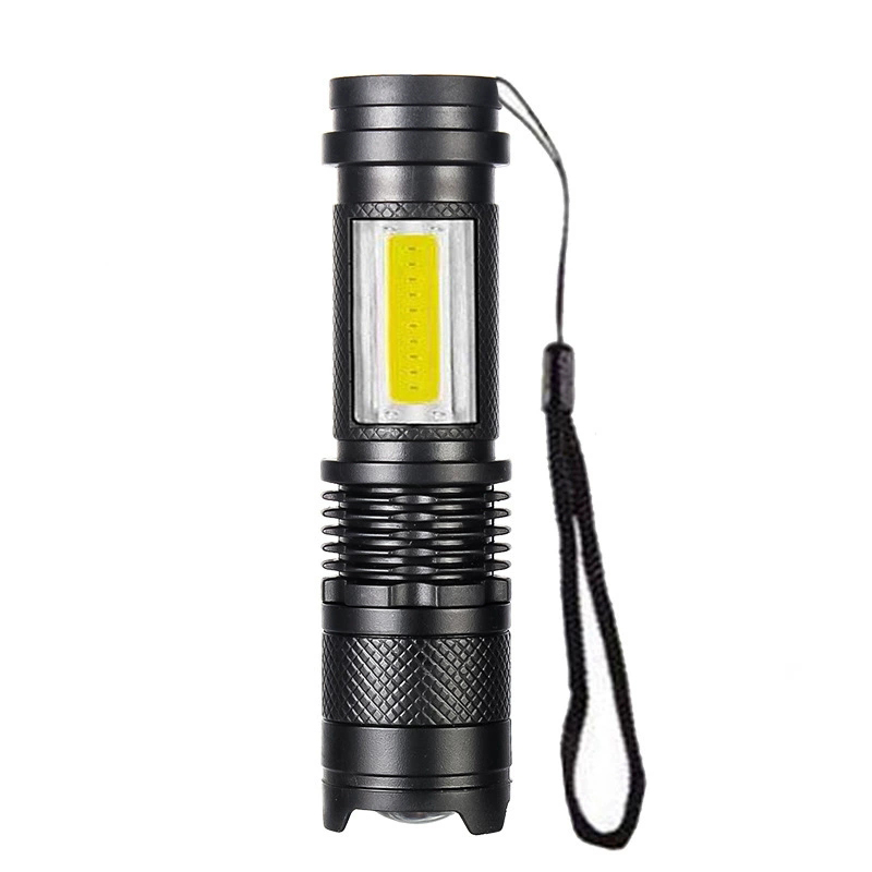 Global Leading  Mini Zoombale Plastic Rechargeable LED Flashlight with COB  for outdoor activities Manufacturers, Products