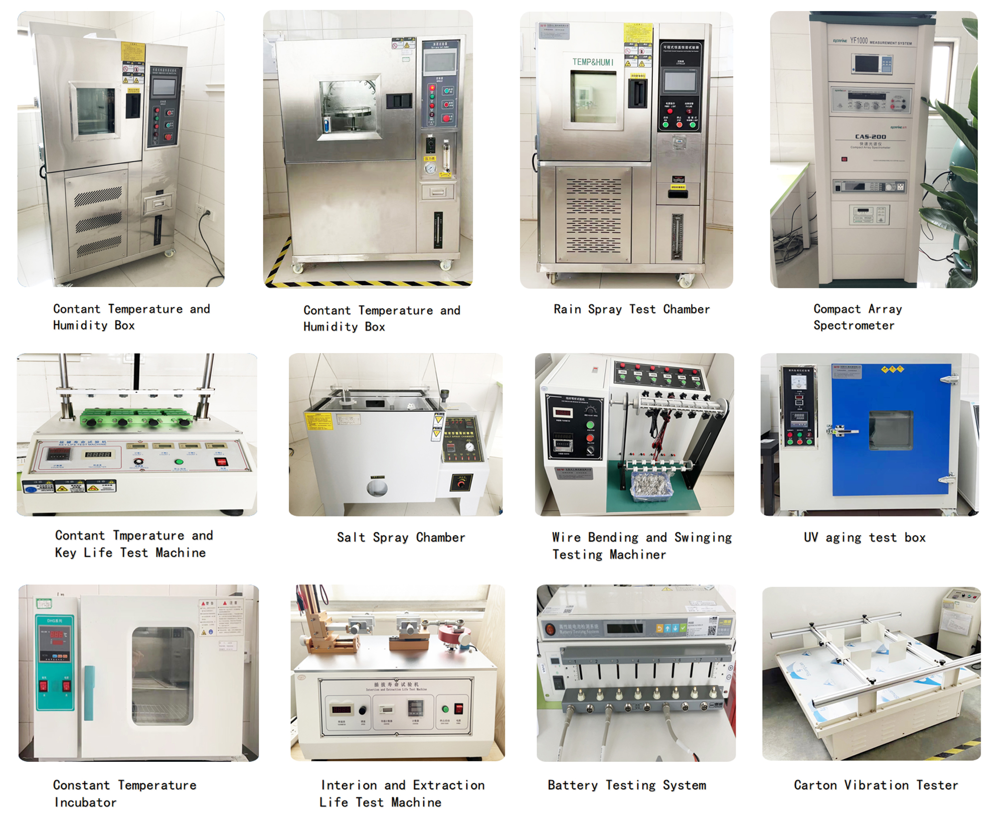 Testing Equipment Setup