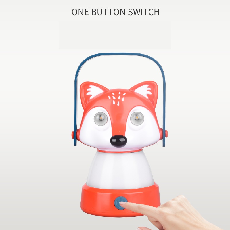 China Leading  Portable Cute Animal Shape 3AA Battery powered Camping tent light with handle   Suppliers, Product
