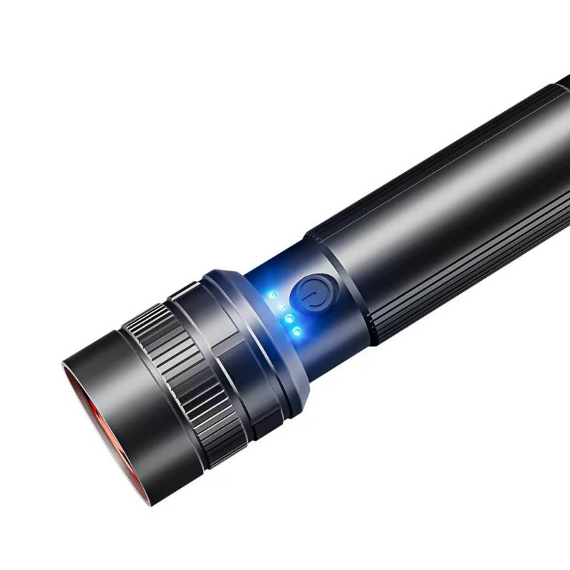 China Best Rechargeable Handheld Led Protable Emergency Aluminum Flashlight With Battery 18650 for Outdoor Night Vision Factory, Products