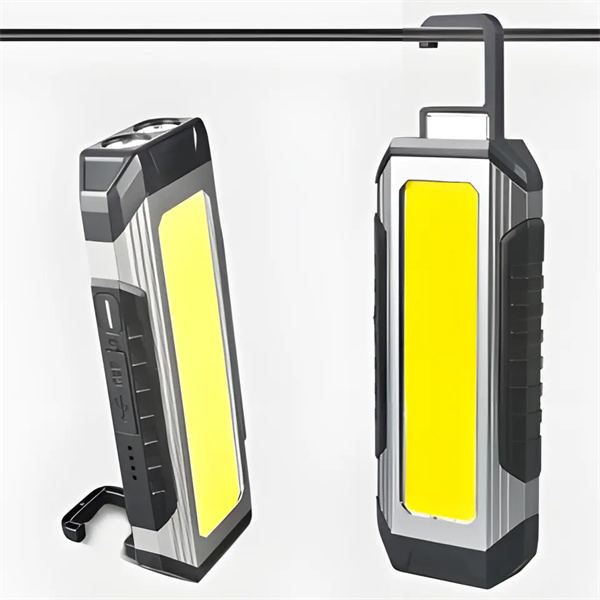 High-Quality Hanging Magnet Waterproof  Battery Indicator Rechargeable COB Work Light with Power bank Supplier, Exporters