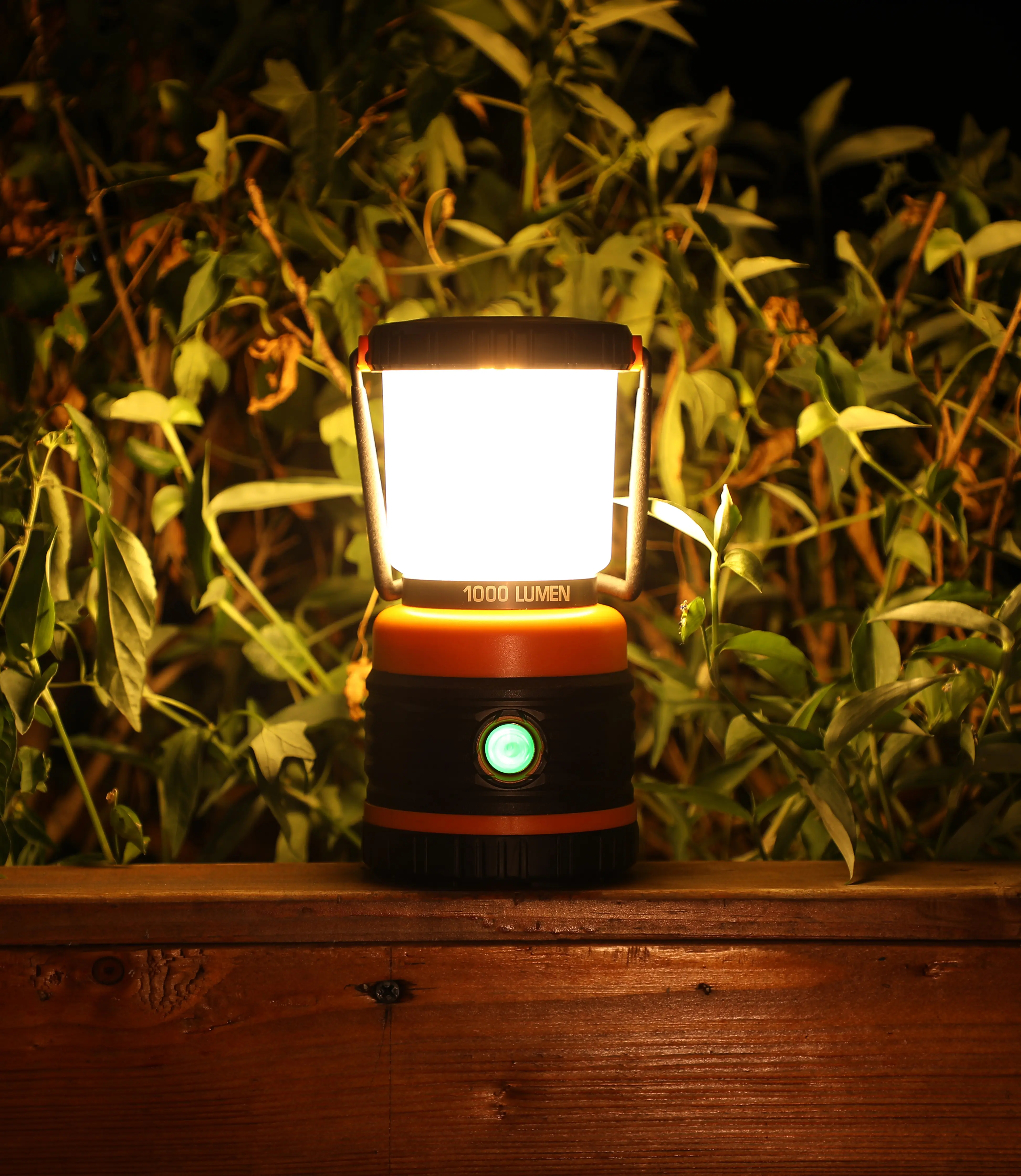 Portable camping light for outdoor recreational use