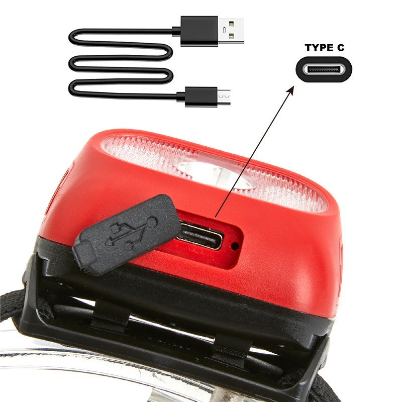 Wholesale Outdoor Waterrproof LED Headlamp USB Rechargeable with Red Light for Outdoor Camping Running Manufacturers, Suppliers