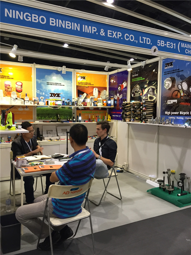 Outdoor lighting product range display Hong Kong 2015