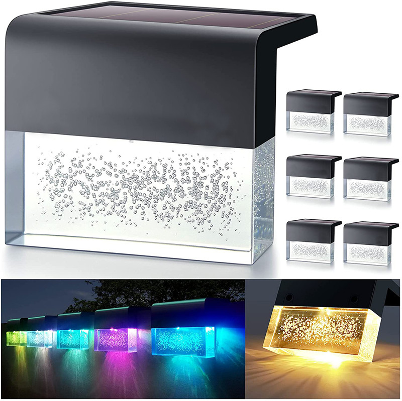 China Best Outdoor Wireless Sensor 2 Lighting Modes 2 LED Solar Recessed Deck Lighting with Warm White and Color Changing for Patio Garden Yard Factory, Factories