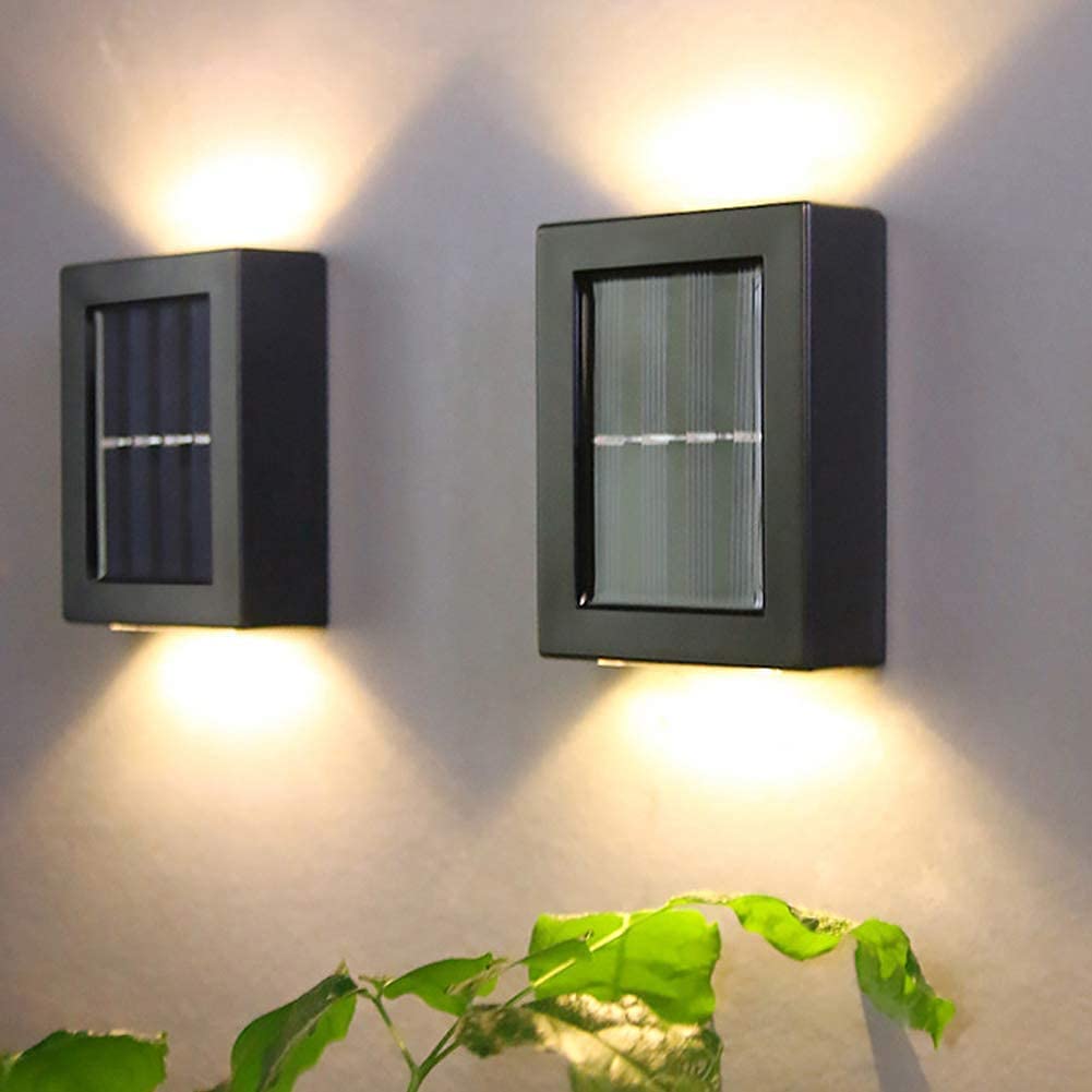 China Outdoor Waterproof ABS Material Solar Up and Down Wall Light Outdoor Waterproof Staircase for Garden Path Yard Patio Driveway Exporters, Product