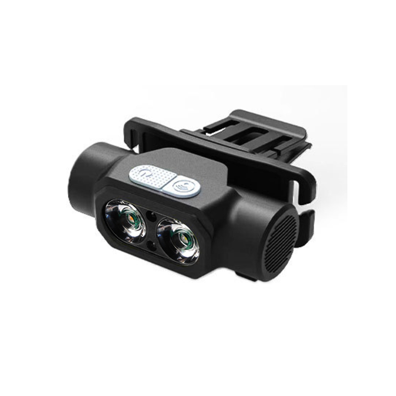 OEM 90° Adjustable Beam Dual LED Rechargeable Headlamp Lightweight with Detachable Clip for Outdoor and Work Use Supplier, Product