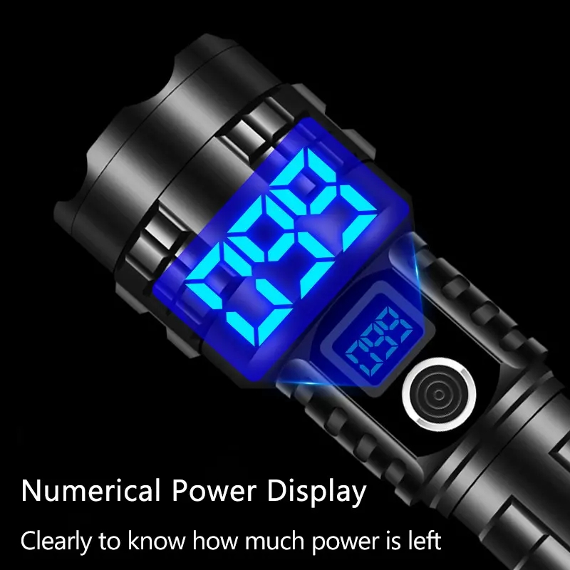 China Super Bright Rechargeable Tactical Flashlight with safety hammer for  Outdoor Emergency Exporter, Exporters