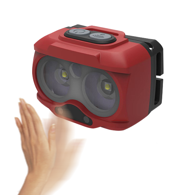 China Top Dual Power Supply Modes Type-C Charging headlamp Senor Headlamp with Red Light for Camping Supplier, Product