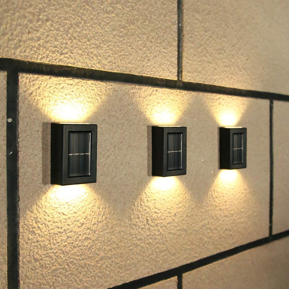 China Outdoor Waterproof ABS Material Solar Up and Down Wall Light Outdoor Waterproof Staircase for Garden Path Yard Patio Driveway Exporters, Product