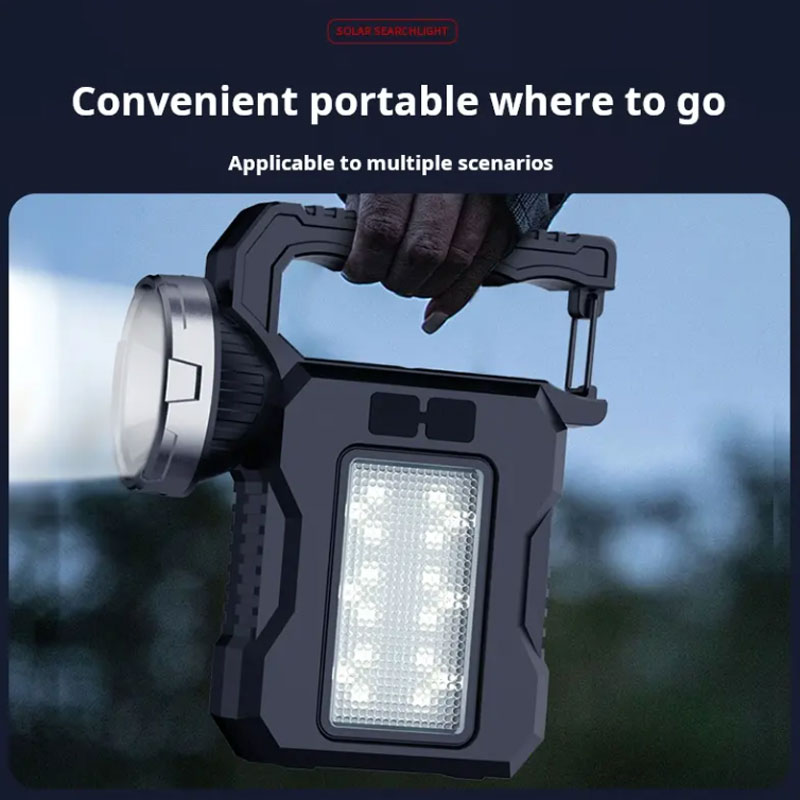 Best  Multifunctional Portable Solar Power work light with strong flashlight for outdoor  Manufacturers, Product