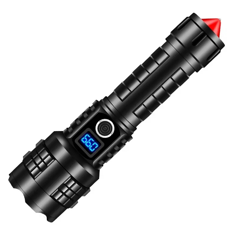 China Super Bright Rechargeable Tactical Flashlight with safety hammer for  Outdoor Emergency Exporter, Exporters