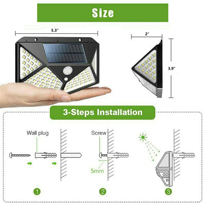 Waterproof Solar Wall Light